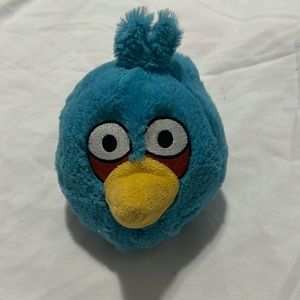 Angry Bird Blue Plush Ball, No Sound, Approx 5"